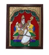 12x10 Saraswathy   Glass Painting With Synthetic Frame