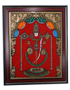 15x12 Lord Balaji Glass Painting With Synthetic Frame