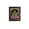 11"x8" Gold Tanjore Painting of Saraswati, enerated as the eptiome of knowledge and speech. Thank-You Gift to Guru & Teachers