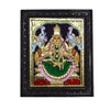 13"x11" Gold Foil Tanjore Painting Gajalakshmi  Teakwood Frame New Home Room Wall Decors