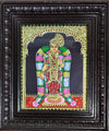 13x11 Gold Foil Tanjore Painting Andal Teakwood Frame New Home Room Wall Decor