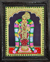 13x11 Gold Foil Tanjore Painting Andal Teakwood Frame New Home Room Wall Decor