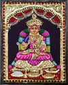 13"x11" Annapoorani Tanjore Painting, Teakwood Frame, Ready Stock, Immediate Dispatch