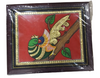 12X10 Gold Tanjore Painting of Bird Parrot, Gift For Your Friends & Family