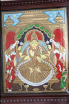 gajalakshmi goddess painting