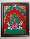 Gajalakshmi Glass Painting