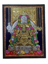 Manakula Vinayagar Thanjavur Oviyam 18*15  Size  South Indian Religious Wall Decor Tanjore Painting