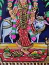 13" GrihaLakshmi Tanjore Painting. Helps Removes All The Vastu Doshas