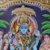 13" Satyanarayana Swamy Tanjore Painting. Bestows Good Health, Prosperity, Success & Happiness