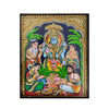 13" Satyanarayana Swamy Tanjore Painting. Bestows Good Health, Prosperity, Success & Happiness