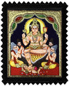 Gold Tanjore Painting of Dhakshinamoorthy, Teakwood Frame, Prayed For Ultimate Awareness, Guru Bhagwan Painting For your new and first Home