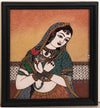 Rajasthani Traditional Gemstone Painting - Medium Style 2