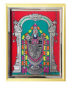 Perumal Glass Painting With Gift Wrap - 8 inch x 6 inch