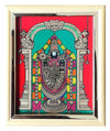 Perumal Glass Painting With Gift Wrap - 6 inch x 5 inch