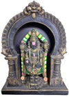 Lord Balaji Idol In Black For Gifting Fibre Material