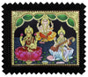 18' Gold Tanjore Painting of Lakshmi Ganesha Saraswati, For Home Temple Room, Puja Room Paintings, Office Anniversary Gift Idea