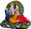 Radha Krishna Idol In Multicolor For Gifting Fibre Material