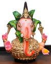 12" Kalasha Ganesha Idol, Paper Mache, With Gift Wrap